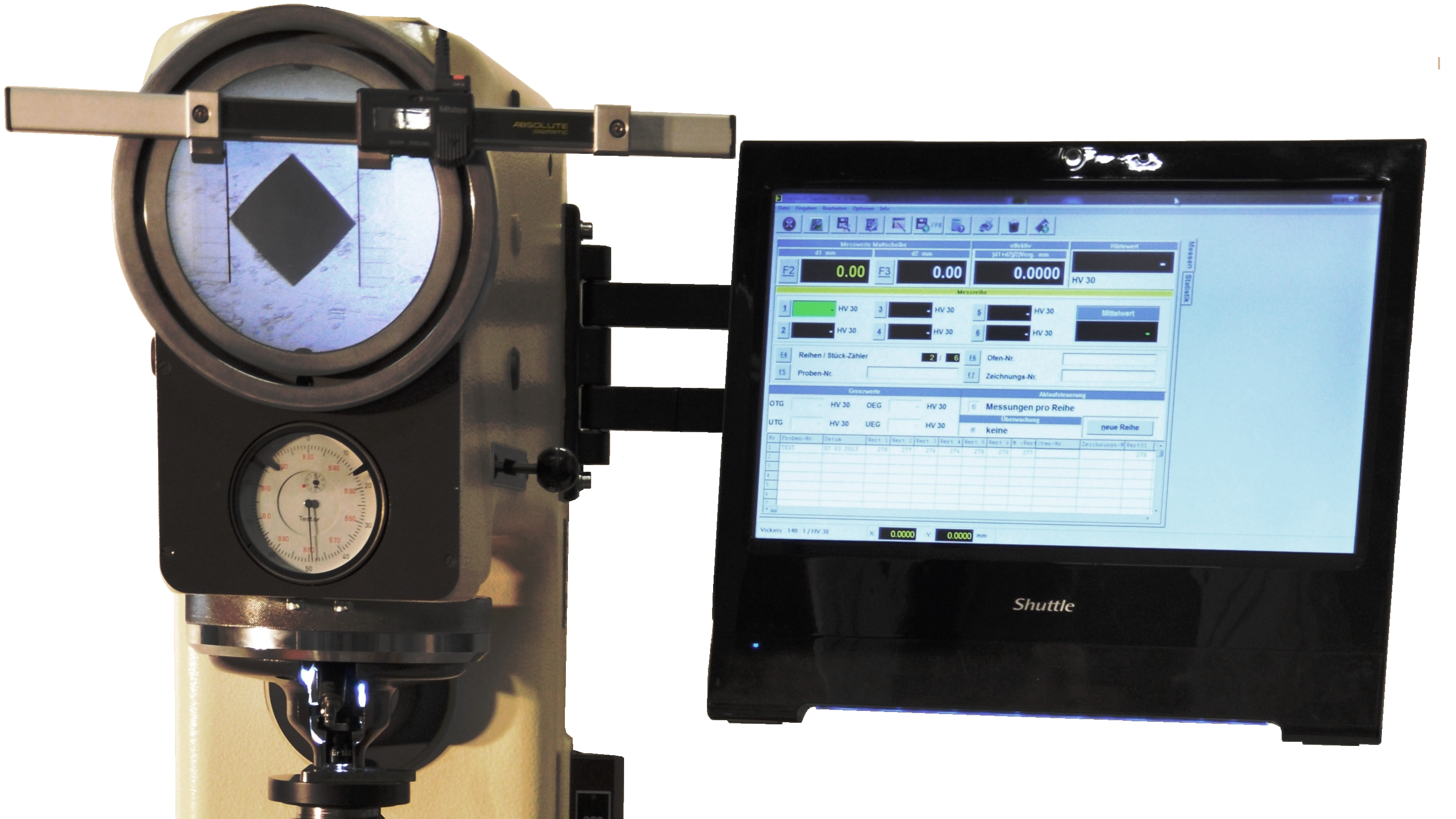 Digitalmaßstab + Touchscreen-PC